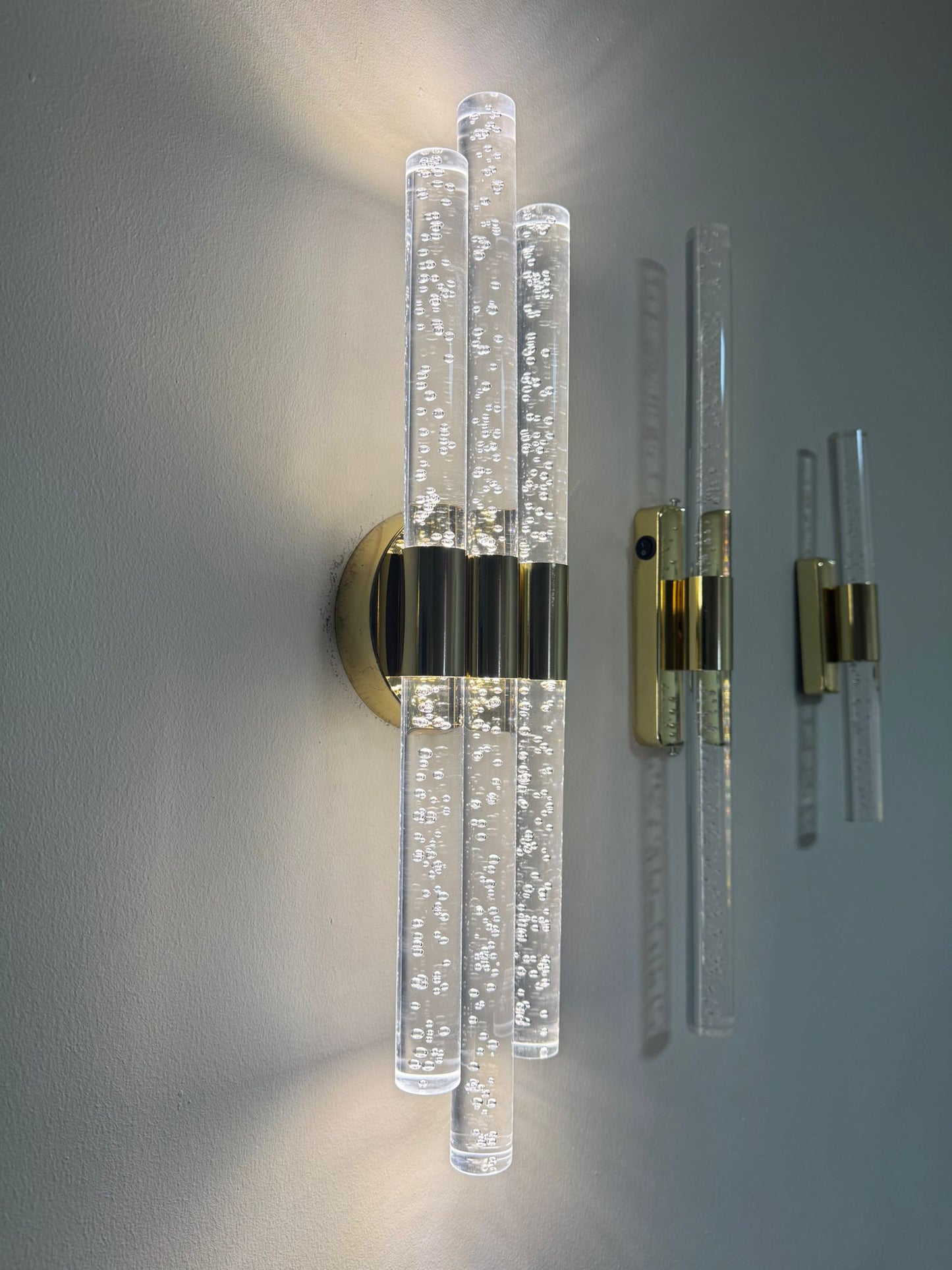 Bubbletri̇o Şik Ve Zari̇f Modern Led Duvar Apli̇k 51 Cm GOLD ELEKTRİKLİ