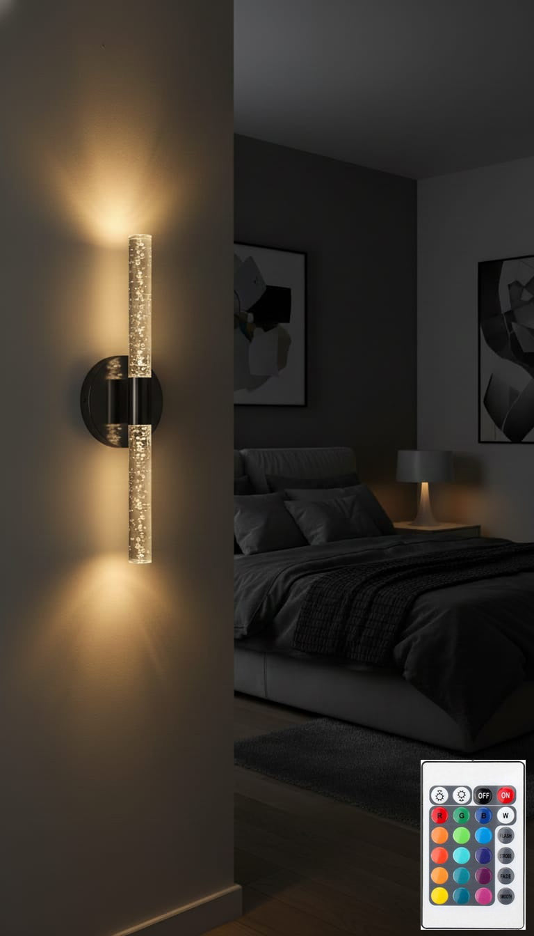 BUBBLEFLUX ( ANTRASİT ) LEDLİ APLİK ( KUMANDALI ELEKTRİKLİ ) 40 CM