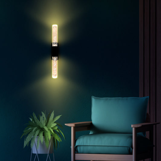 Bubblelight Medium Şık Tasarım Modern Ledli Aplik ( BLACK )