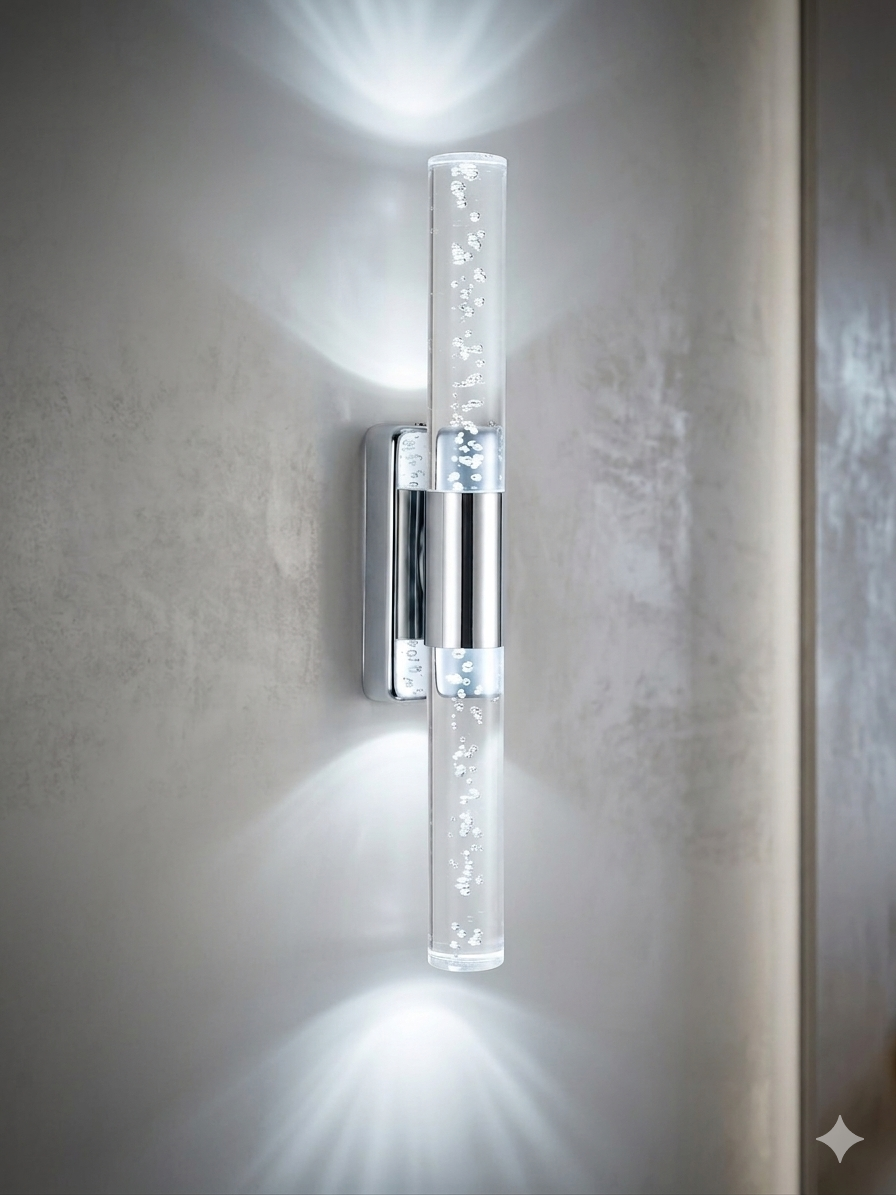 Bubblelight Small 31 cm Modern Tasarım LED Aplik - Duvar Lambası - Gümüş -  Elektrikli - Beyaz LED