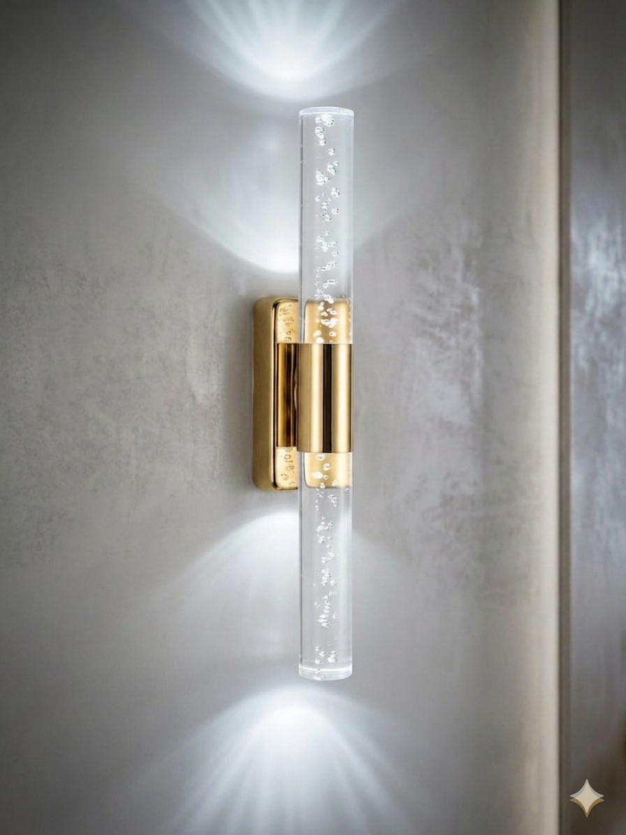 Bubblelight Small 31 cm Modern Tasarım LED Aplik - Duvar Lambası - Gold -  Pilli - Beyaz LED