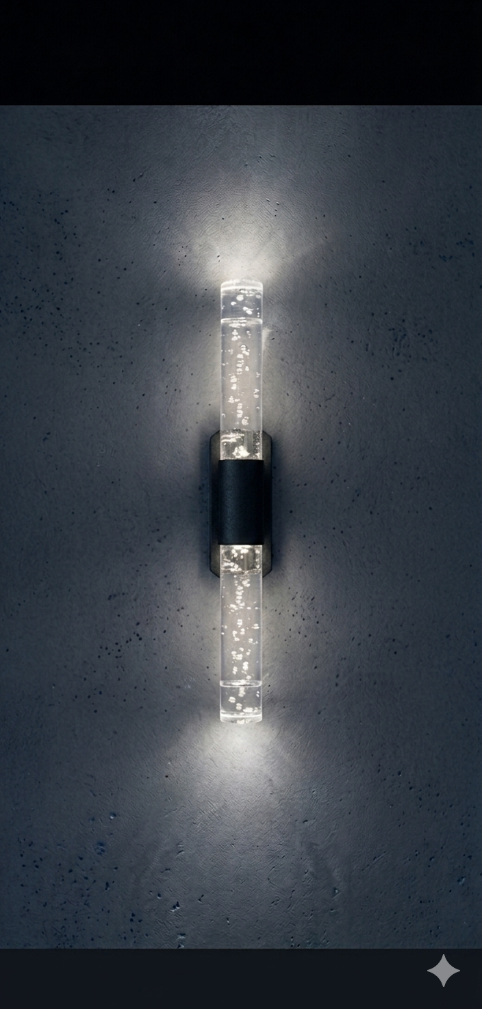 Bubblelight Small 31 cm Modern Tasarım LED Aplik - Duvar Lambası - Siyah -  Elektrikli - Beyaz LED
