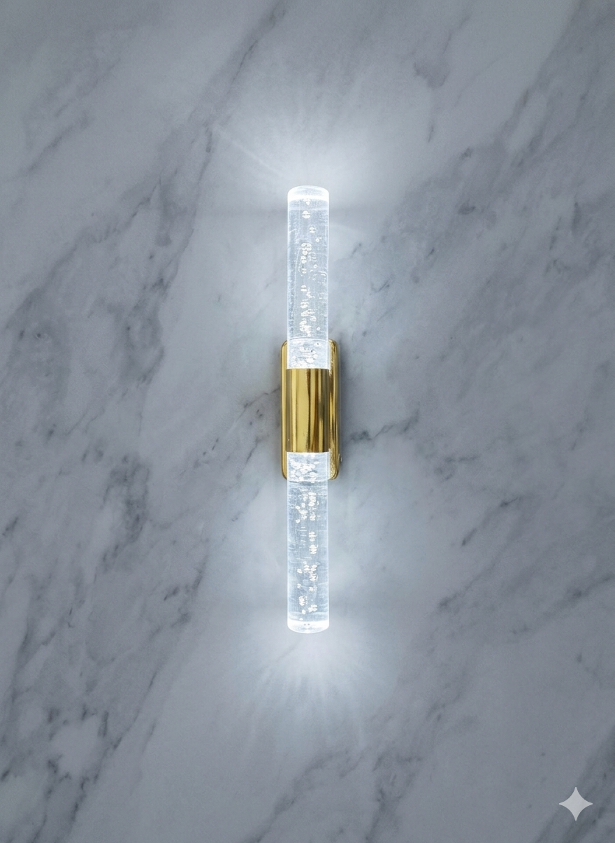 Bubblelight Small 31 cm Modern Tasarım LED Aplik - Duvar Lambası - Gold -  Pilli - Beyaz LED