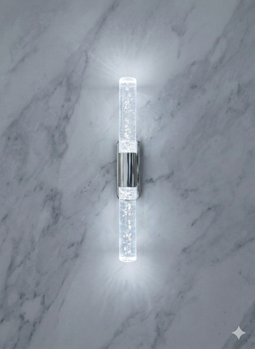 Bubblelight Small 31 cm Modern Tasarım LED Aplik - Duvar Lambası - Gümüş -  Elektrikli - Beyaz LED