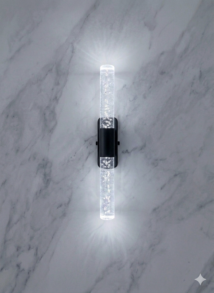 Bubblelight Small 31 cm Modern Tasarım LED Aplik - Duvar Lambası - Siyah -  Elektrikli - Beyaz LED