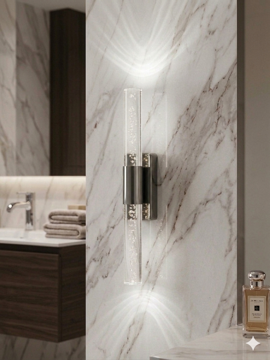 Bubblelight Small 31 cm Modern Tasarım LED Aplik - Duvar Lambası - Antrasit -  Pilli - Beyaz LED
