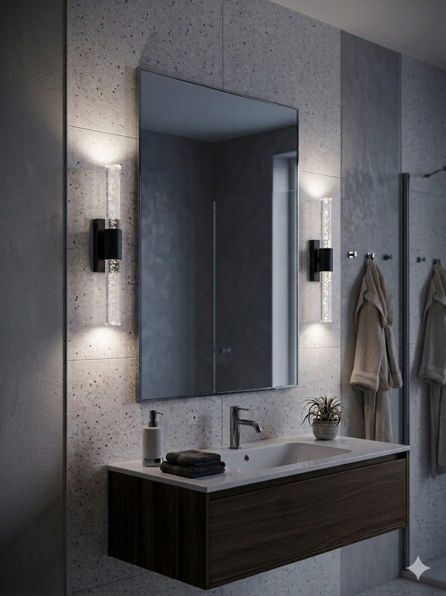 Bubblelight Small 31 cm Modern Tasarım LED Aplik - Duvar Lambası - Siyah -  Elektrikli - Beyaz LED