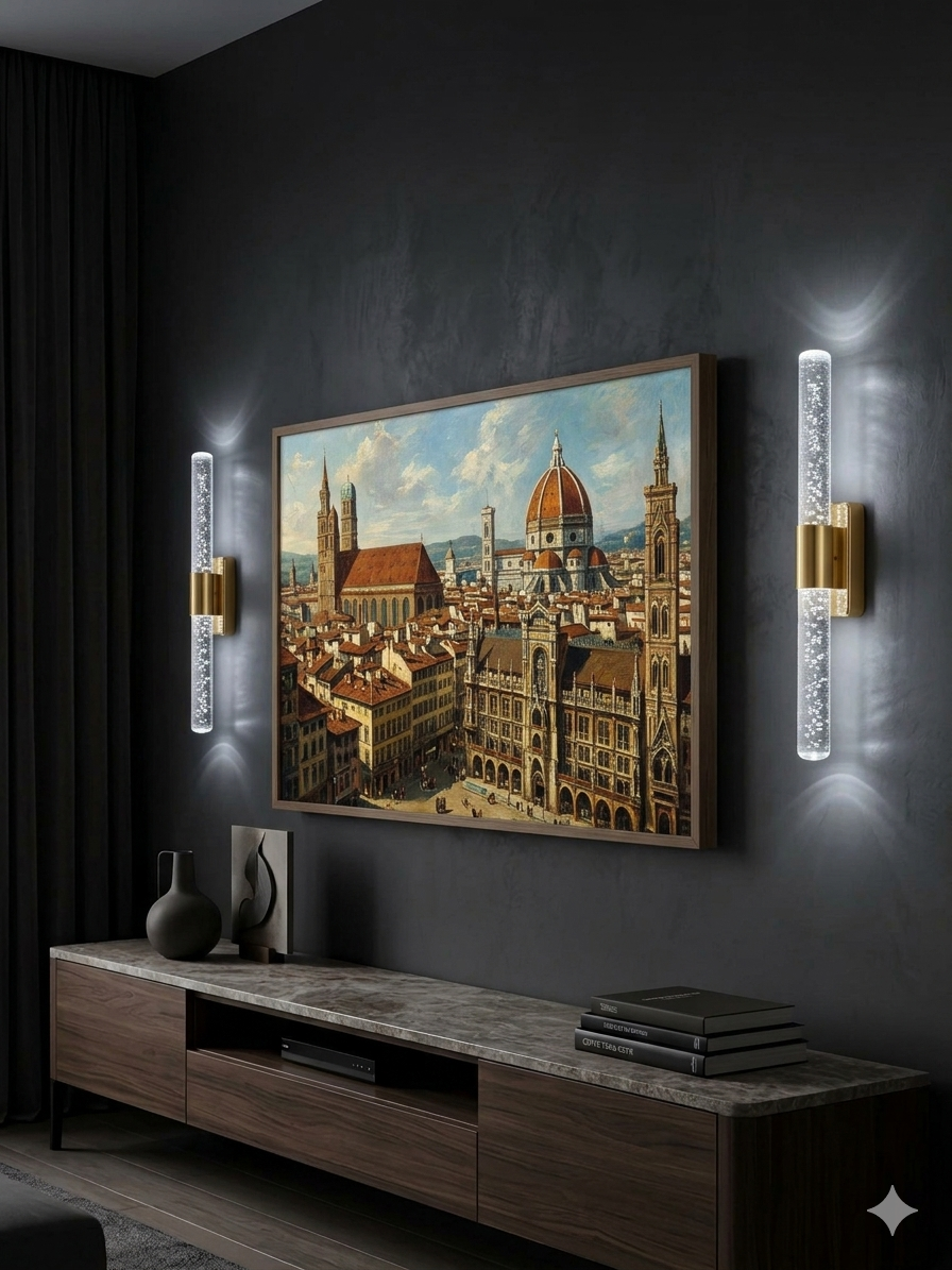 Bubblelight Medium 40 cm Modern Tasarım LED Aplik - Duvar Lambası - Gold -  Elektrikli - Beyaz LED