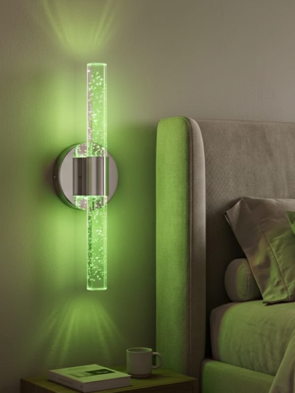Bubbleflux Small 31 cm Modern Tasarım LED Aplik - Duvar Lambası - Gümüş - Elektrikli - RGB Kumandalı
