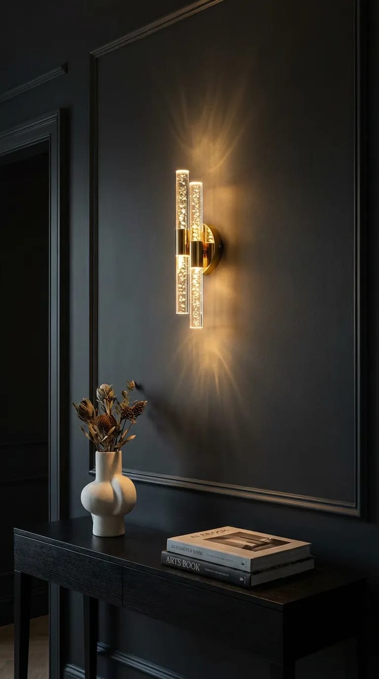 BHBACKHOME DUBBLE MEDİUM ŞIK VE ZARİF MODERN LED DUVAR APLİK 31 CM GOLD PİLLİ
