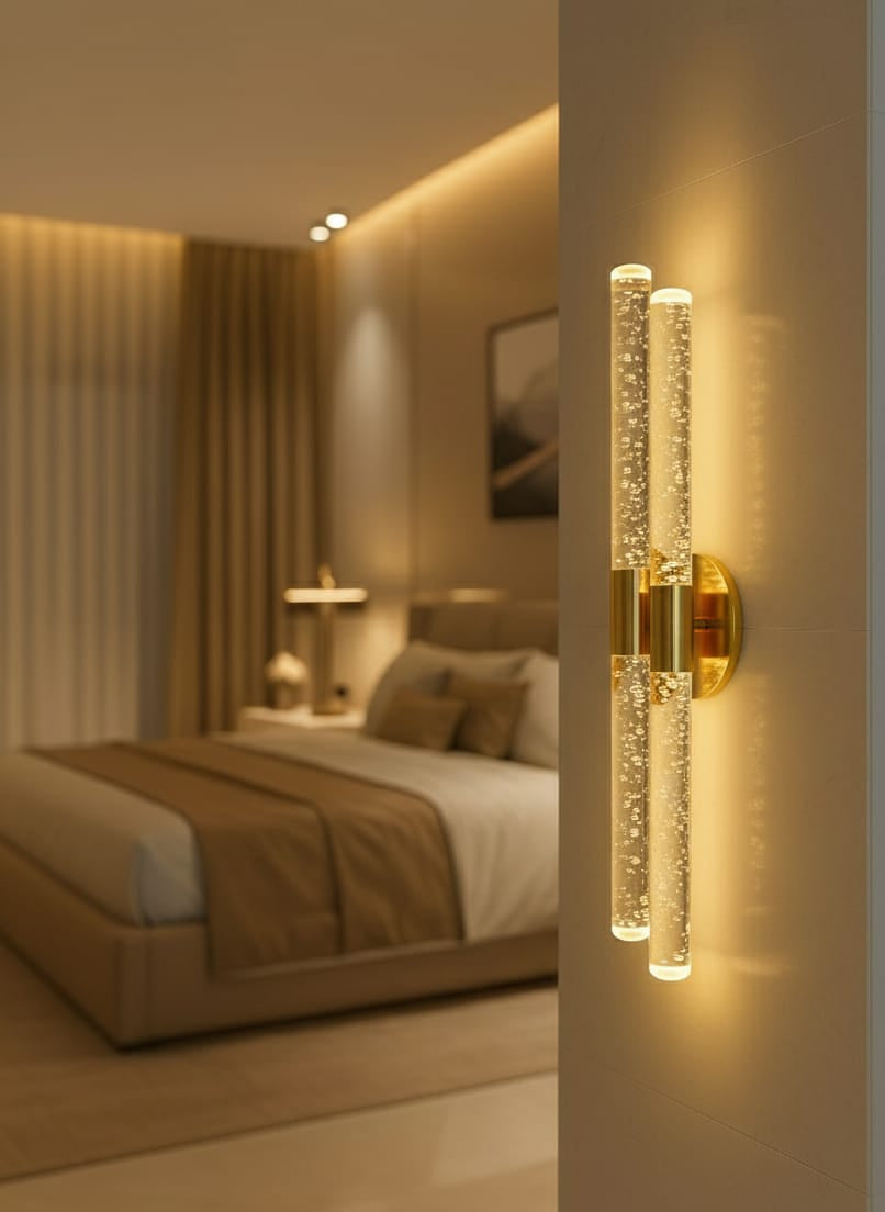 BACKHOME Bubblelight Dubble Şık Ve Zarif Modern Led Duvar Aplik Gold Elektrikli