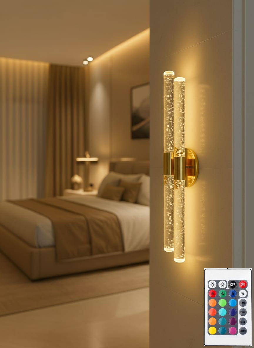 BUBBLEFLUX DUBBLE LED DUVAR APLİK 51 CM LARGE GOLD ELEKTRİKLİ KUMANDALI