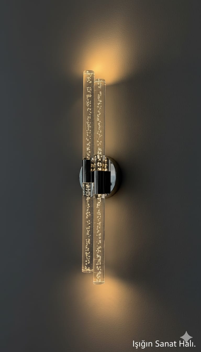 BACKHOME Bubblelight Dubble Şık Ve Zarif Modern Led Duvar Aplik GÜMÜŞ Elektrikli