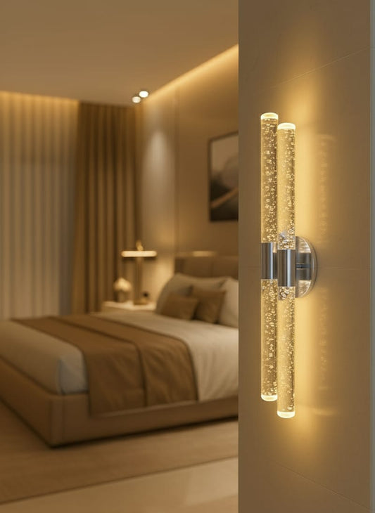 BACKHOME Bubblelight Dubble Şık Ve Zarif Modern Led Duvar Aplik GÜMÜŞ PİLLİ