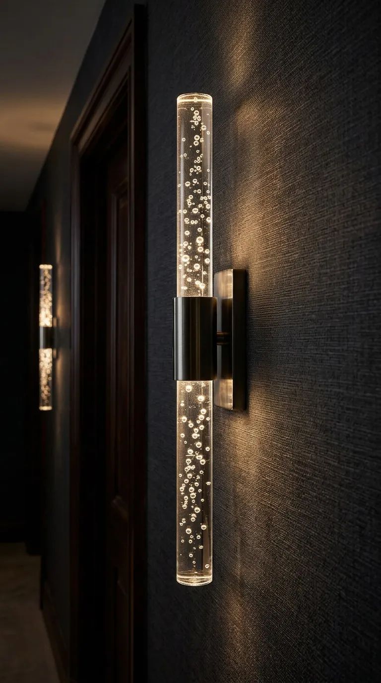 BHBACKHOME BUBBLELİGHT ŞIK TASARIM MODERN LEDLİ APLİK 40 CM MEDİUM ANTRASİT PİLLİ