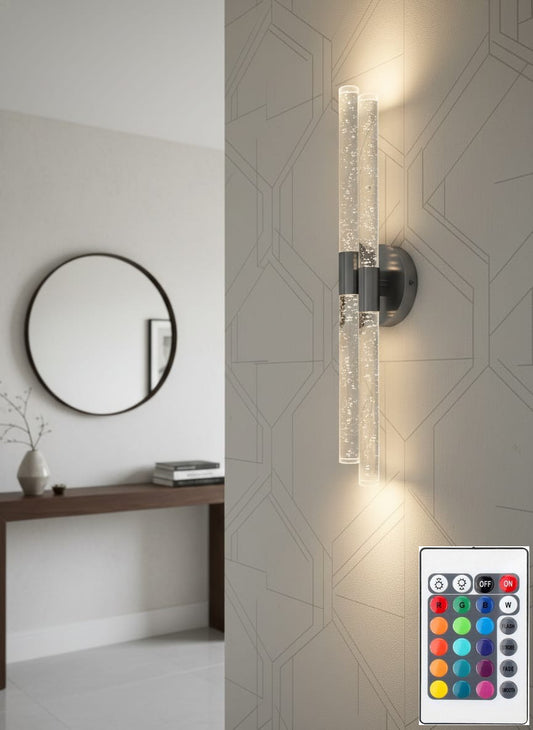 BUBBLEFLUX DUBBLE LED DUVAR APLİK 51 CM LARGE ANTRASİT ELEKTRİKLİ KUMANDALI