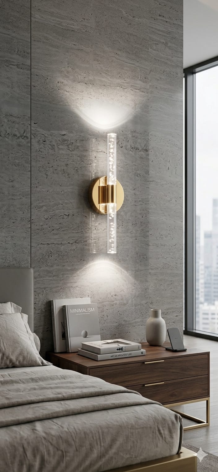 Bubbleflux Small 31 cm Modern Tasarım LED Aplik - Duvar Lambası - Gold - Elektrikli - Kumandalı - Beyaz LED