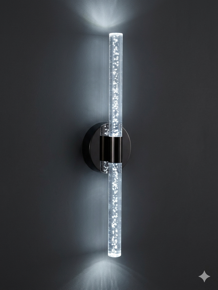 Bubbleflux Large 51 cm Modern Tasarım LED Aplik - Duvar Lambası - Gümüş -  Elektrikli - Beyaz LED