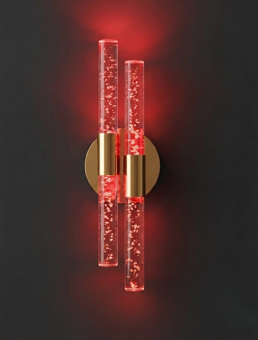 Bubbleflux Small 31 cm Modern Tasarım LED Aplik - Duvar Lambası - Gold- Elektrikli - RGB Kumandalı