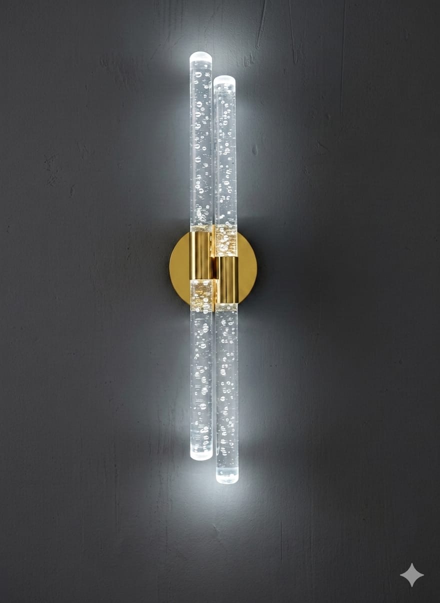 Bubbleflux Dubble Large 51 cm Modern Tasarım LED Aplik - Duvar Lambası - Siyah -  Elektrikli - Beyaz LED
