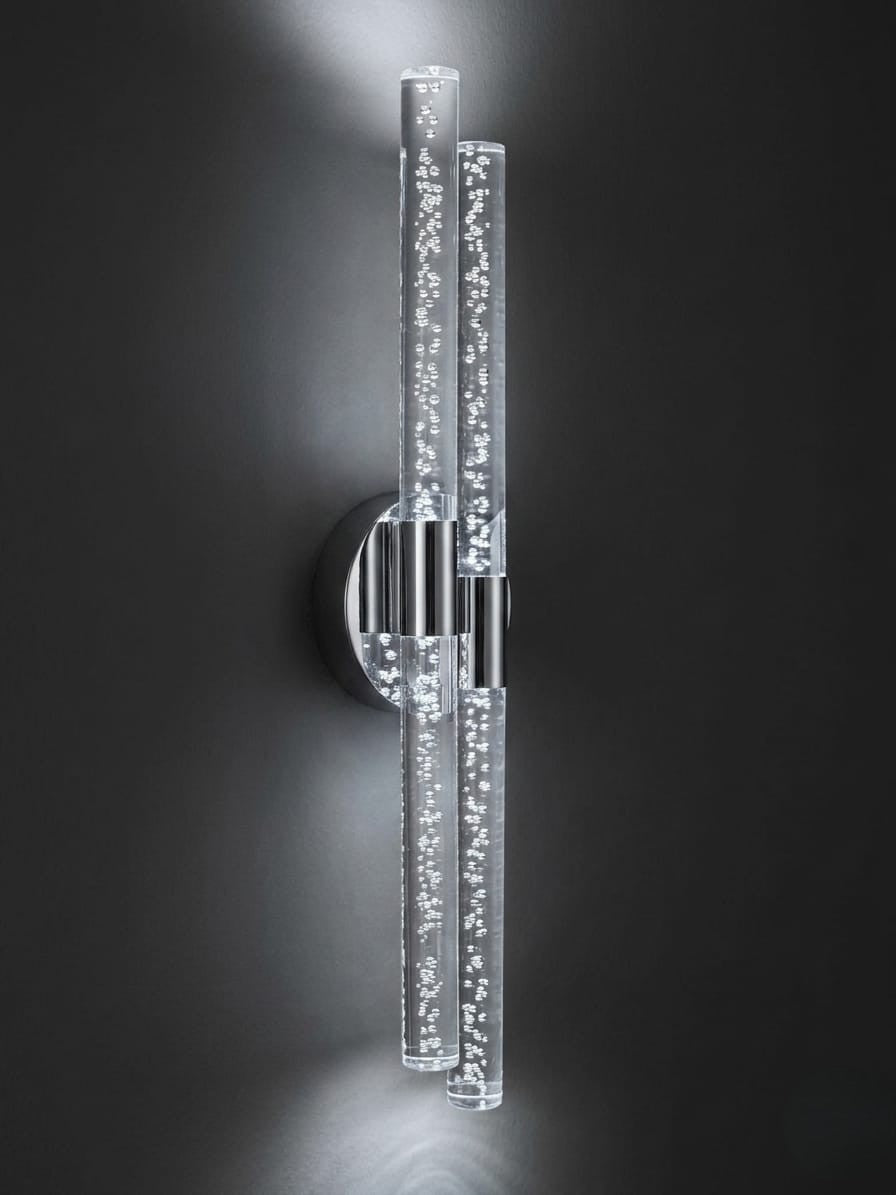 Bubbleflux Dubble Large 51 cm Modern Tasarım LED Aplik - Duvar Lambası - Siyah -  Elektrikli - Beyaz LED