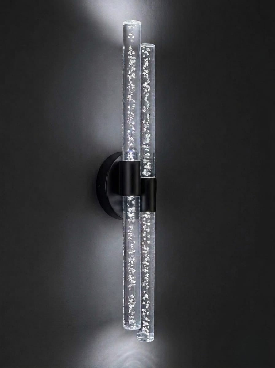 Bubbleflux Dubble Large 51 cm Modern Tasarım LED Aplik - Duvar Lambası - Siyah -  Elektrikli - Beyaz LED