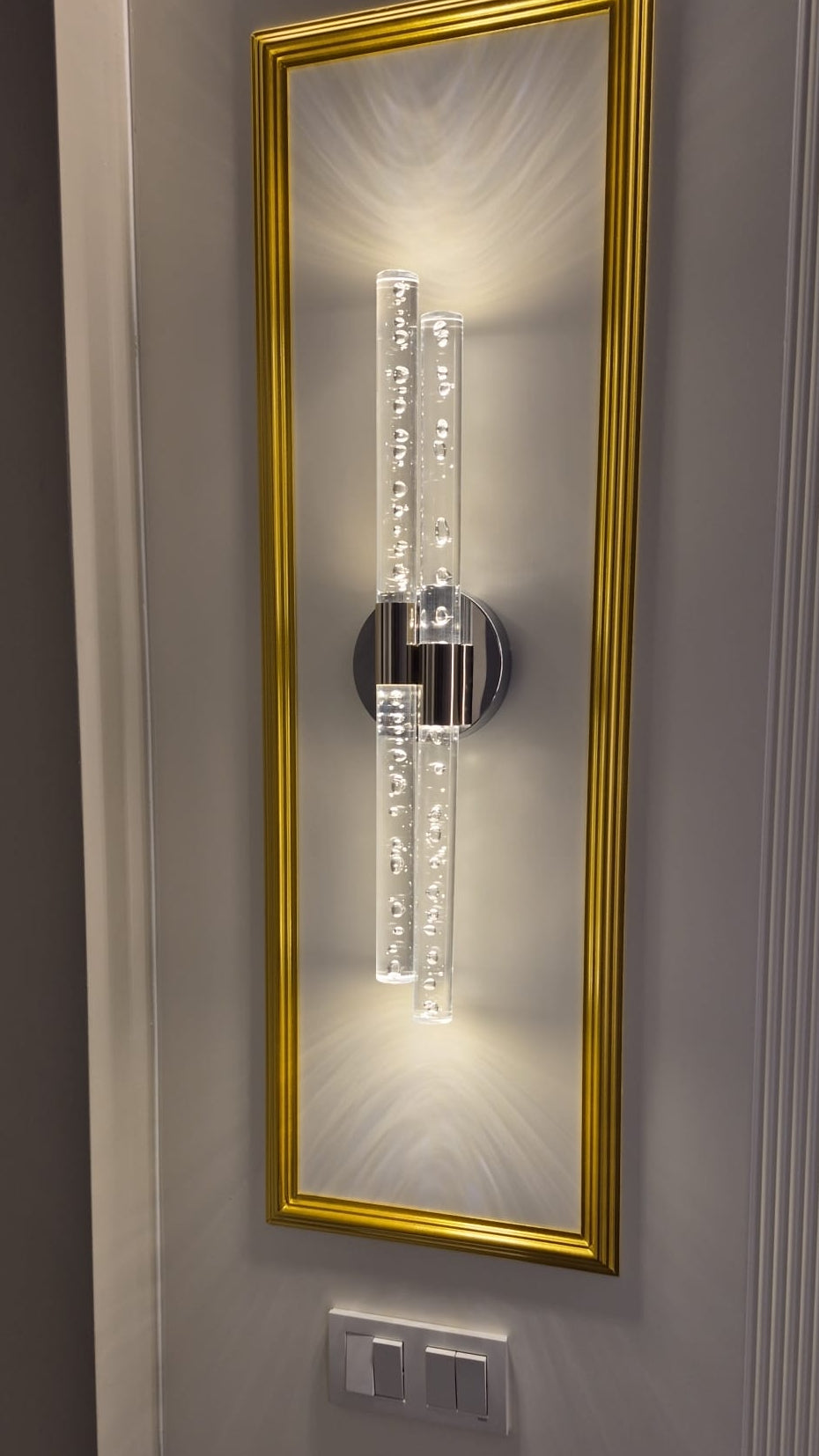 BACKHOME Bubblelight Dubble Şık Ve Zarif Modern Led Duvar Aplik GÜMÜŞ Elektrikli