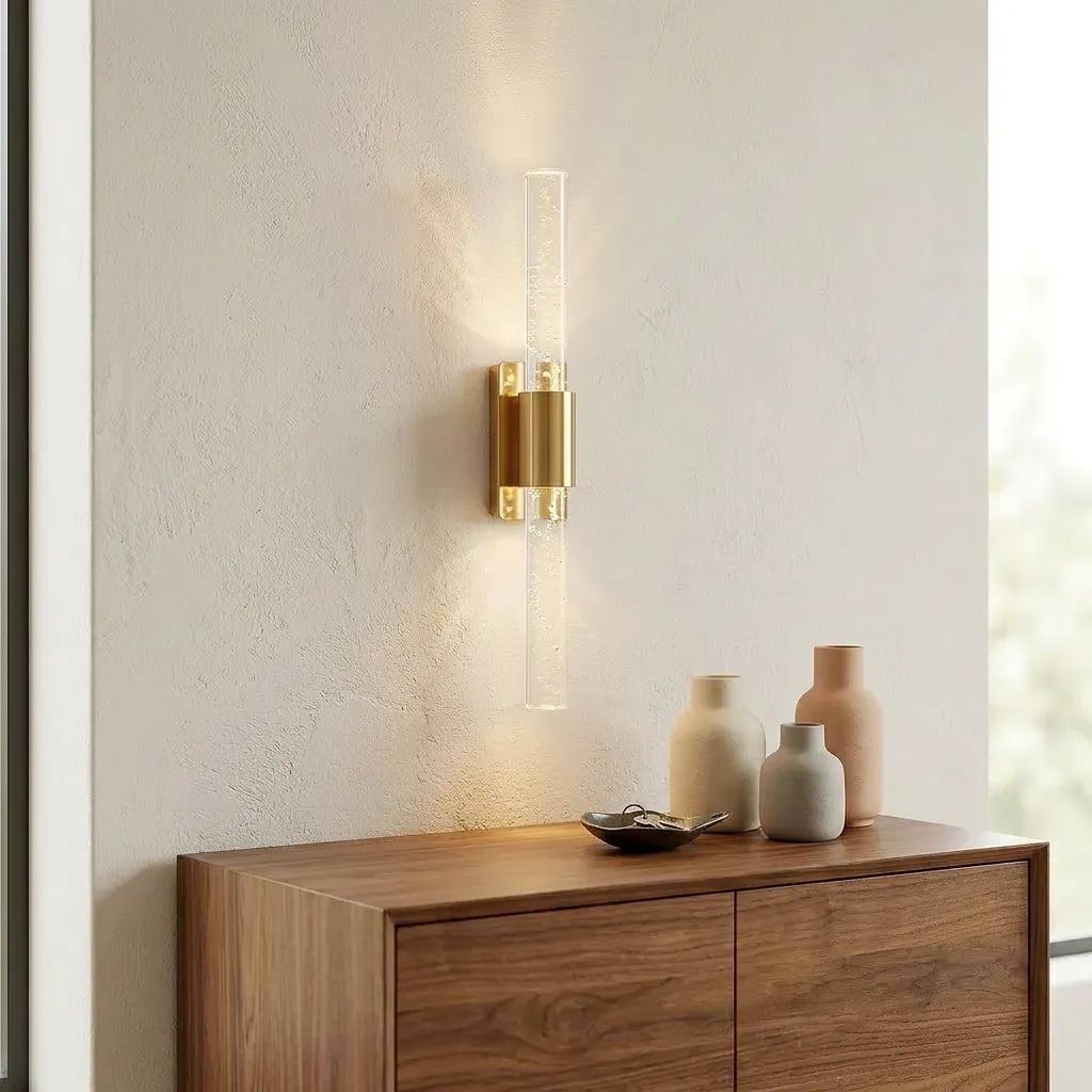BHBACKHOME BUBBLELİGHT ŞIK TASARIM MODERN LEDLİ APLİK 40 CM MEDİUM GOLD PİLLİ