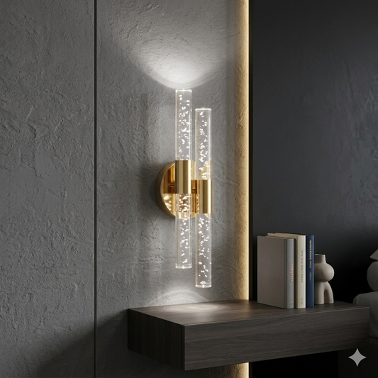 Bubbleflux Dubble Small 31 cm Modern Tasarım LED Aplik - Duvar Lambası - Gold -  Elektrikli - Beyaz LED