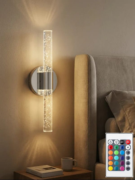BUBBLEFLUX LEDLİ APLİK 31 CM GÜMÜŞ  ELEKTRİKLİ KUMANDALI
