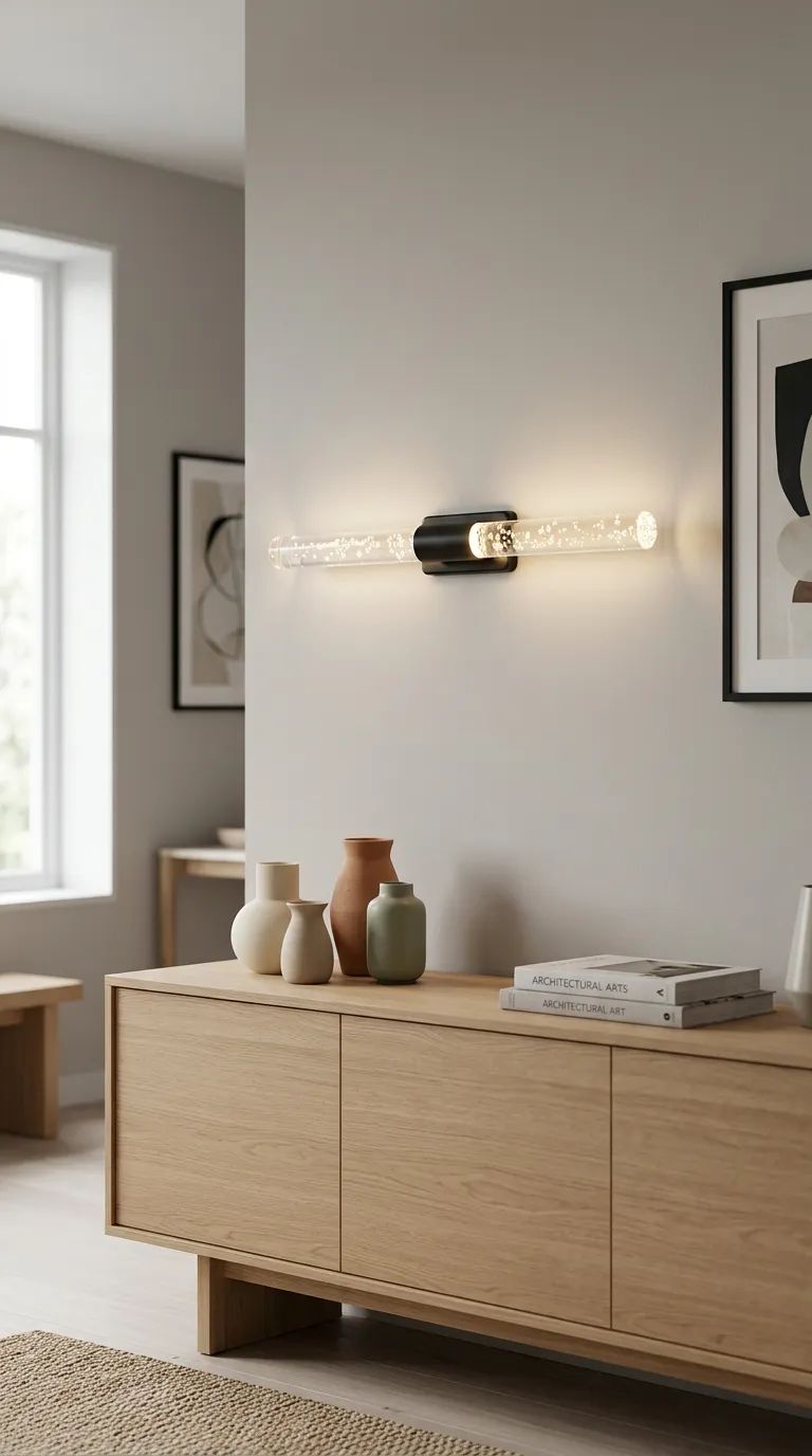 BHBACKHOME BUBBLELİGHT ŞIK TASARIM MODERN LEDLİ APLİK 40 CM MEDİUM SİYAH PİLLİ