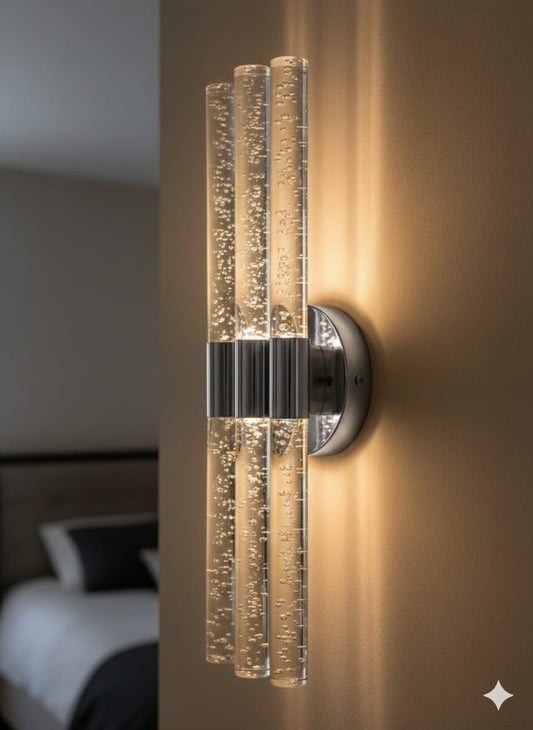 Bubbletri̇o Şik Ve Zari̇f Modern Led Duvar Apli̇k 51 Cm GÜMÜŞ ELEKTRİKLİ