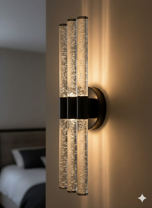 Bubbletri̇o Şik Ve Zari̇f Modern Led Duvar Apli̇k 51 Cm SİYAH ELEKTRİKLİ