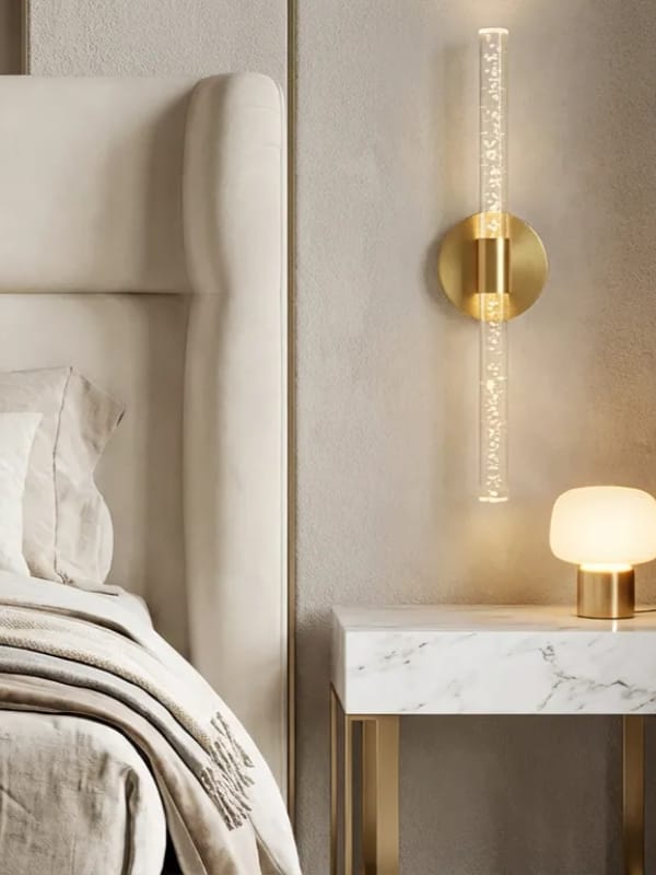 BHBACKHOME BUBBLEFLUX LARGE ŞIK TASARIM MODERN LEDLİ APLİK 51 CM GOLD PİLLİ