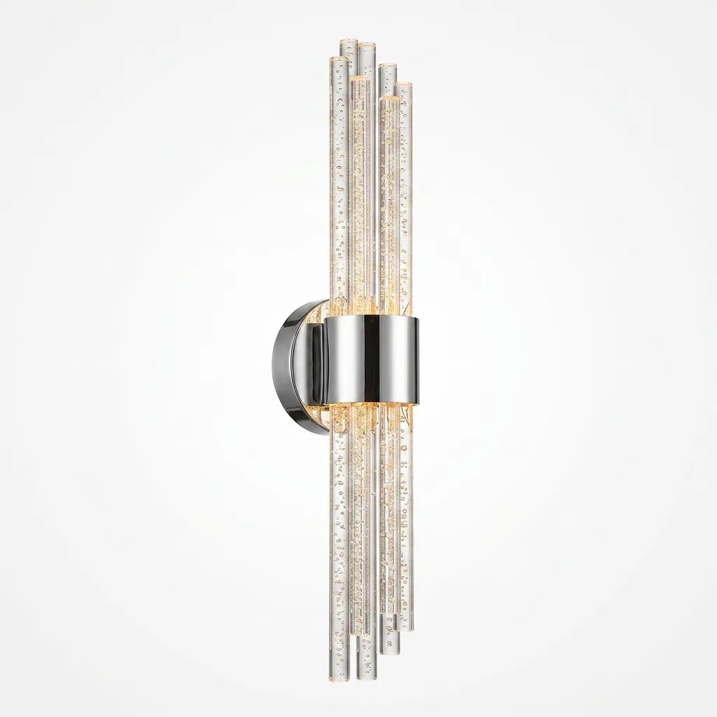BACKHOME Matrix 8 LED Duvar Apliği  Gümüş Gövde - Gün ışığı