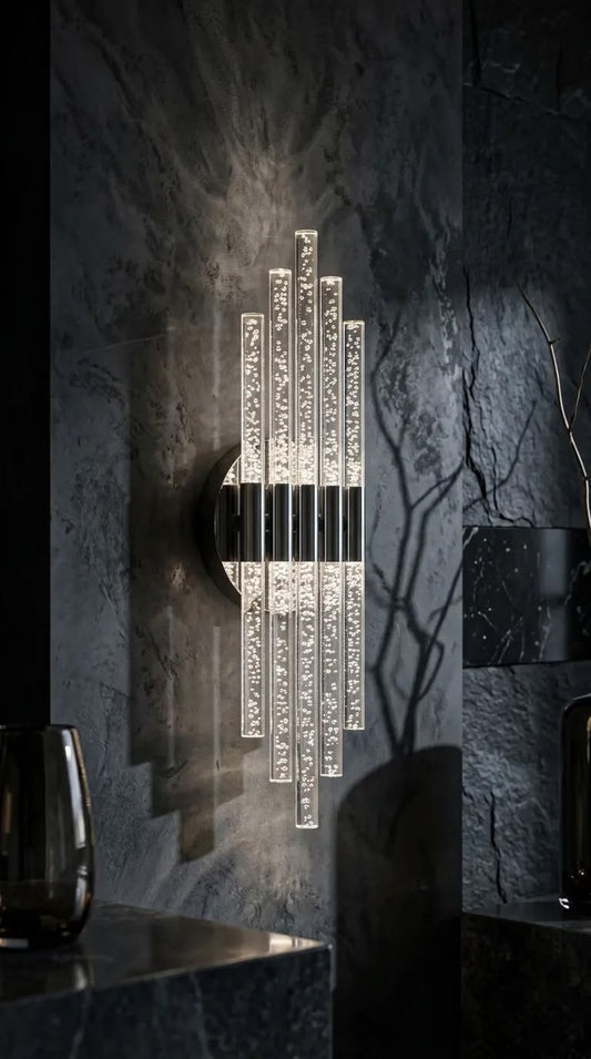 Aura Medium 39 cm  Aplik Gümüş Beyaz LED