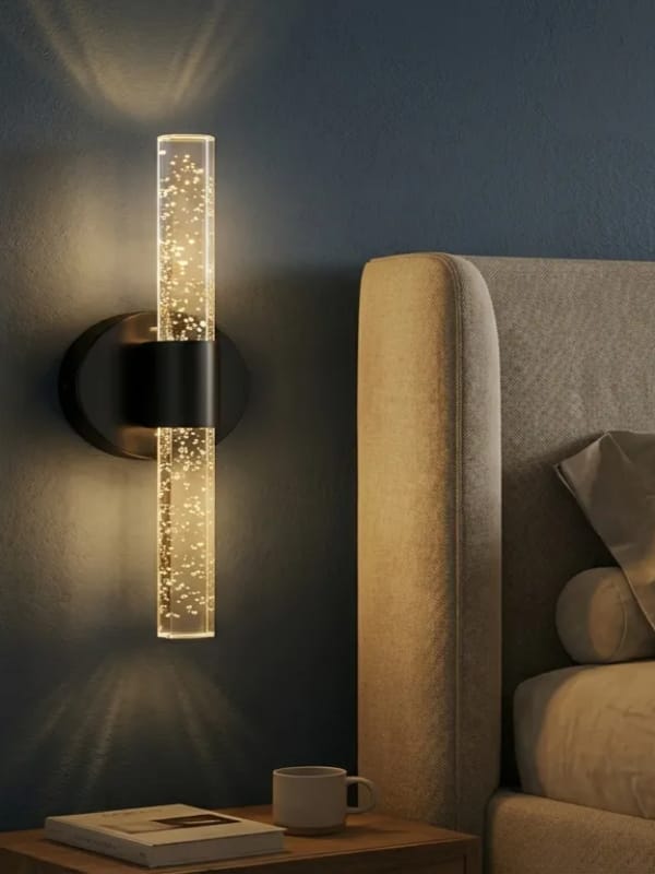 BHBACKHOME BUBBLEFLUX MEDİUM ŞIK TASARIM MODERN LEDLİ APLİK 31 CM SİYAH  ELEKTRİKLİ