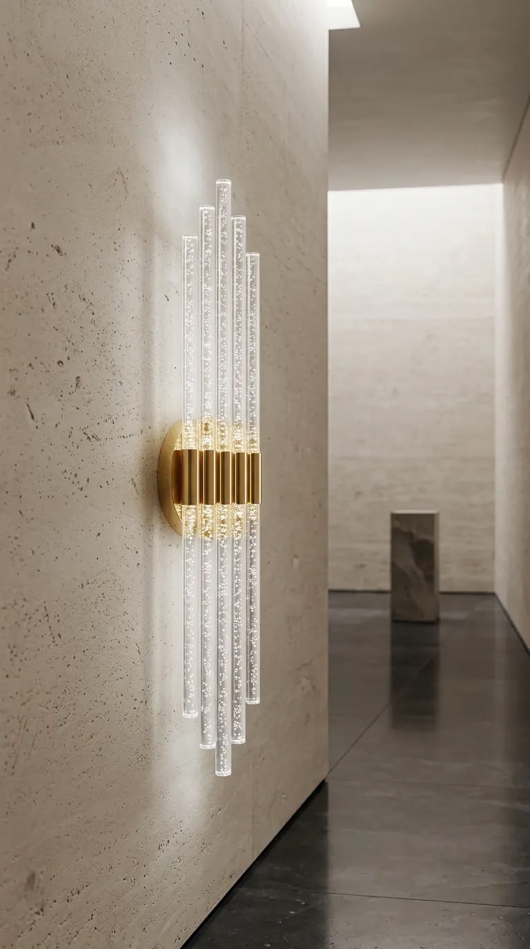 Aura Large 56 cm Gold Beyaz LED Pilli