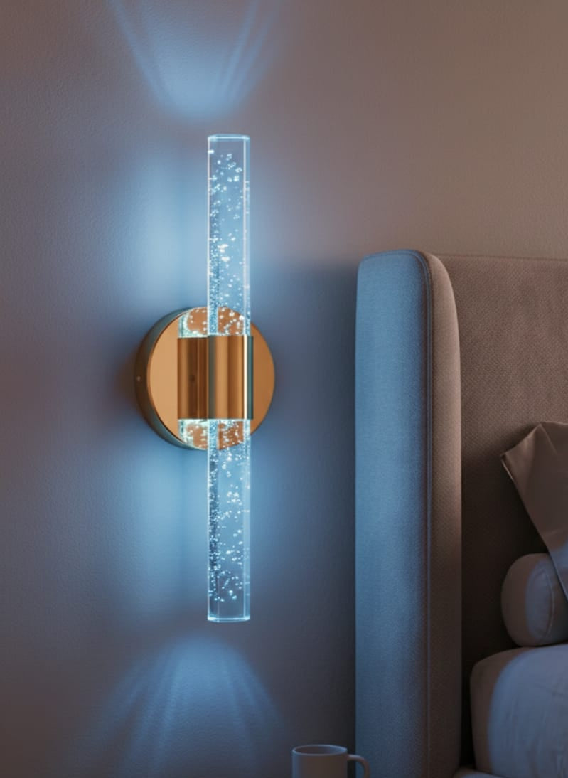 BHBACKHOME BUBBLEFLUX MEDİUM ŞIK TASARIM MODERN LEDLİ APLİK 31 CM GOLD RGB KUMANDALI PİLLİ