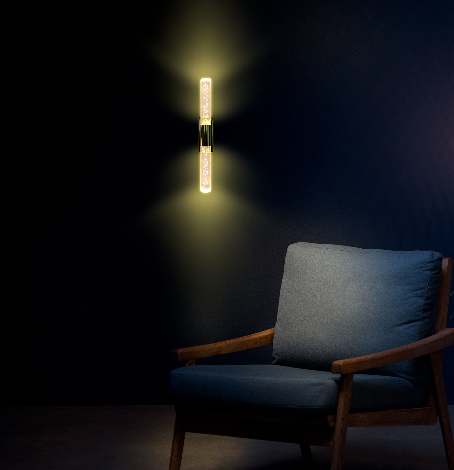 Bubblelight Medium Şık Tasarım Modern Ledli Aplik ( GOLD ) Elektrikli