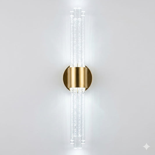 BACKHOME Matrix 8 LED Duvar Apliği  Gold Gövde - Beyaz Led