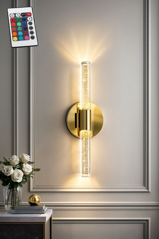 BHBACKHOME BUBBLEFLUX ŞIK TASARIM MODERN LEDLİ APLİK KUMANDALI ELEKTRİKLİ  40 CM