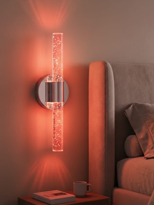 Bubbleflux Small 31 cm Modern Tasarım LED Aplik - Duvar Lambası - Gümüş - Elektrikli - RGB Kumandalı