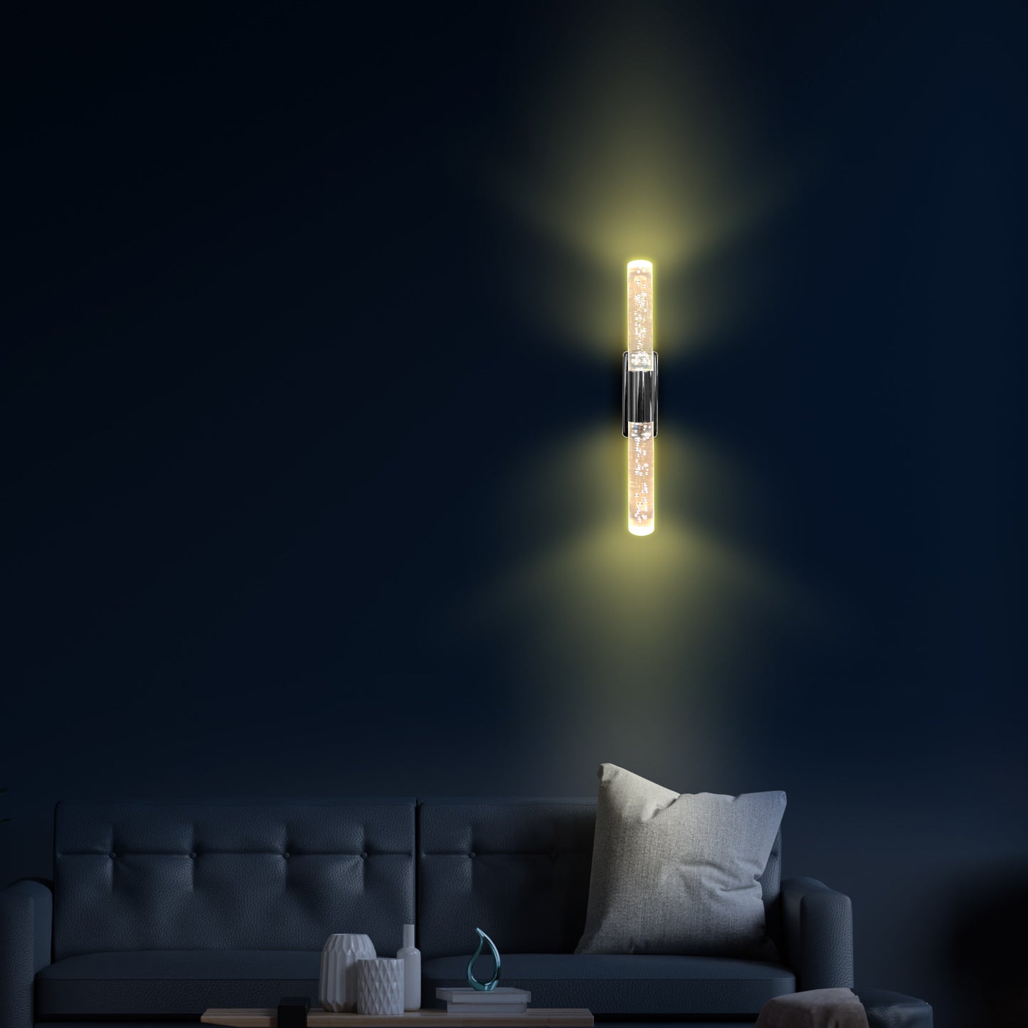 Bubblelight Medium Şık Tasarım Modern Ledli Aplik PLATİNUM ELEKTRİKLİ