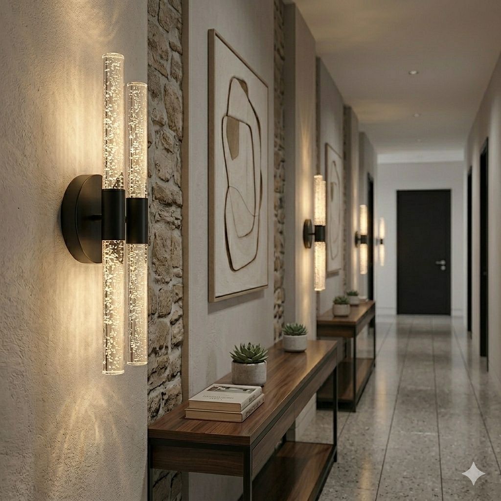 BUBBLEFLUX DUBBLE LED DUVAR APLİK 40 CM MEDİUM SİYAH ELEKTRİKLİ